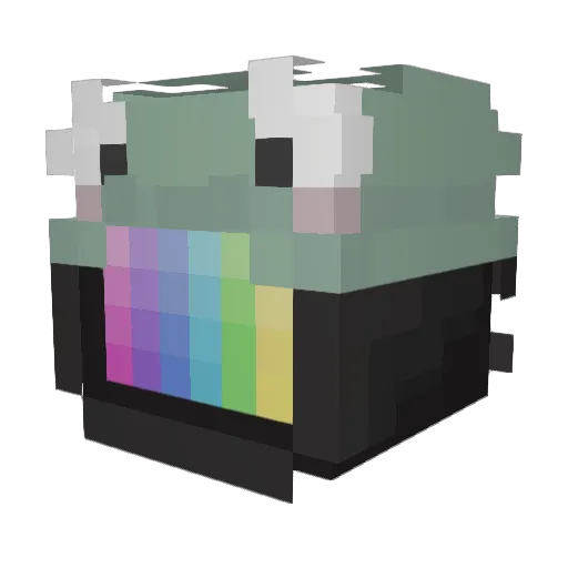 Happy_LULU Minecraft avatar head, 3D render
