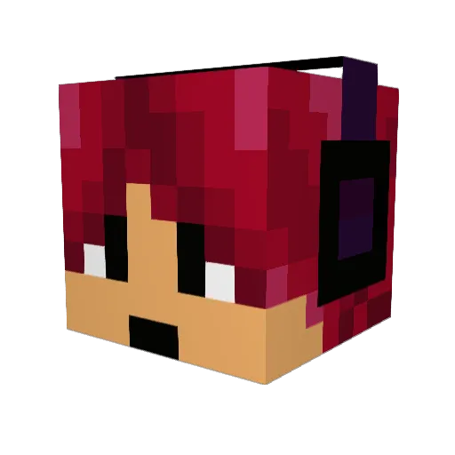Happy_Mjh Minecraft avatar head, 3D render