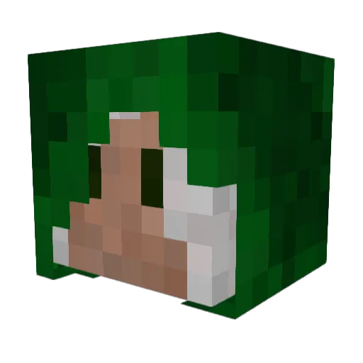 Happy_Mood Minecraft avatar head, 3D render