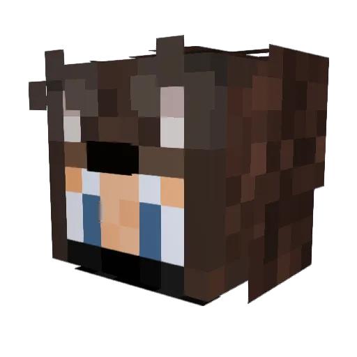 Happy_Pxl Minecraft avatar head, 3D render