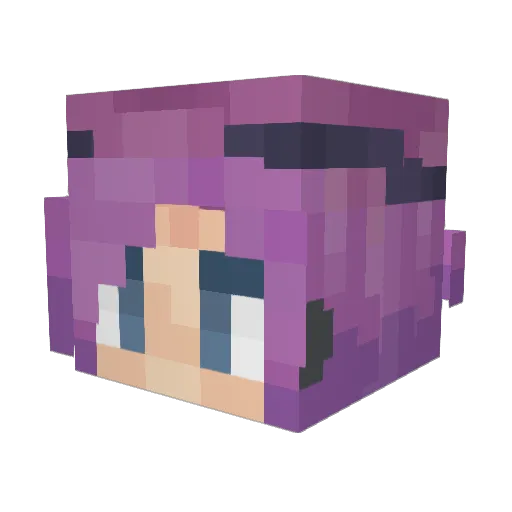 Happy_hippo4 Minecraft avatar head, 3D render