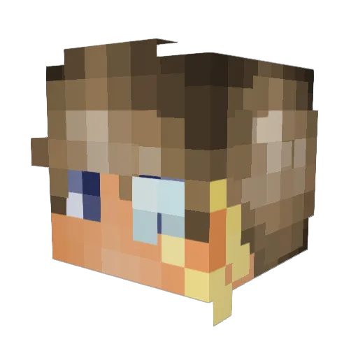 Happy_jas Minecraft avatar head, 3D render