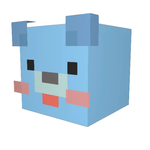 Happy_sb Minecraft avatar head, 3D render