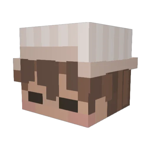 Happyham76 Minecraft avatar head, 3D render