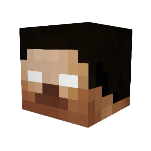 Happyhappy77 Minecraft avatar head, 3D render