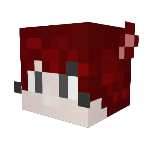 Happykilmore Minecraft avatar head, 3D render