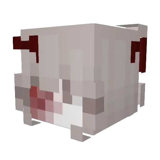 Happyladle Minecraft avatar head, 3D render
