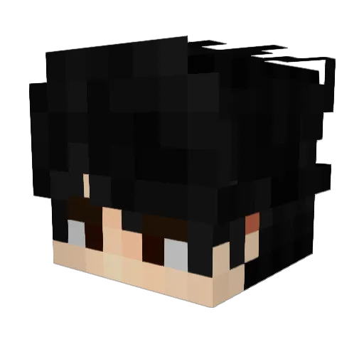Happymilov Minecraft avatar head, 3D render