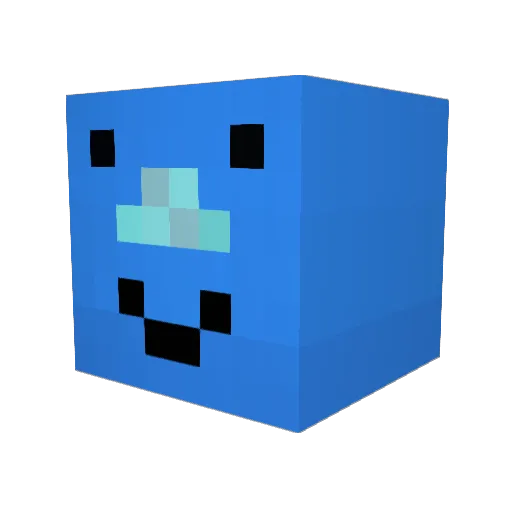 Happymon123 Minecraft avatar head, 3D render