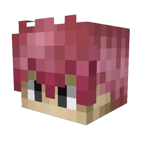 Happyoh_ Minecraft avatar head, 3D render