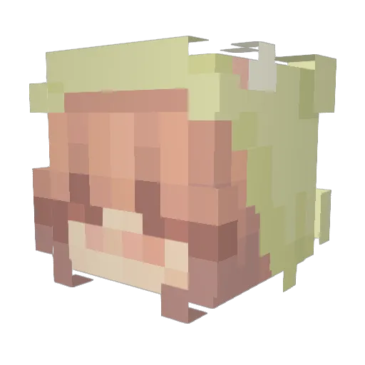 Happytimes200 Minecraft avatar head, 3D render