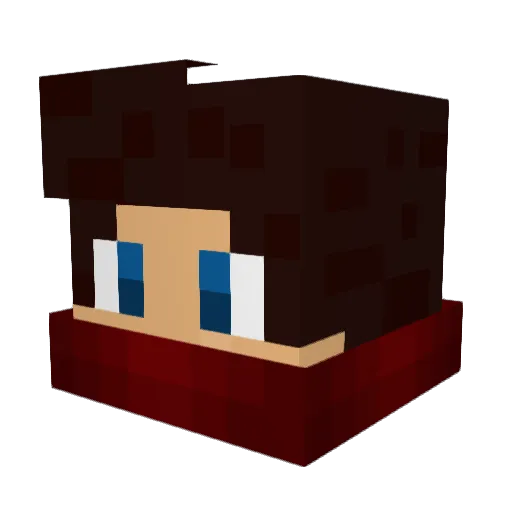HappzDude Minecraft avatar head, 3D render