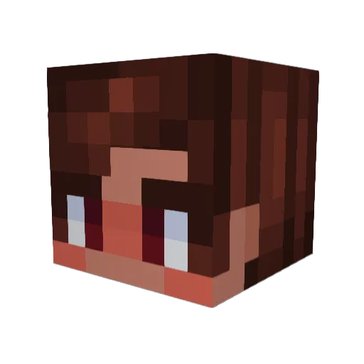 HapticSp00n Minecraft avatar head, 3D render