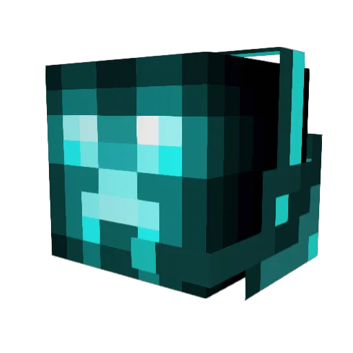 HapyAsLazDog Minecraft avatar head, 3D render