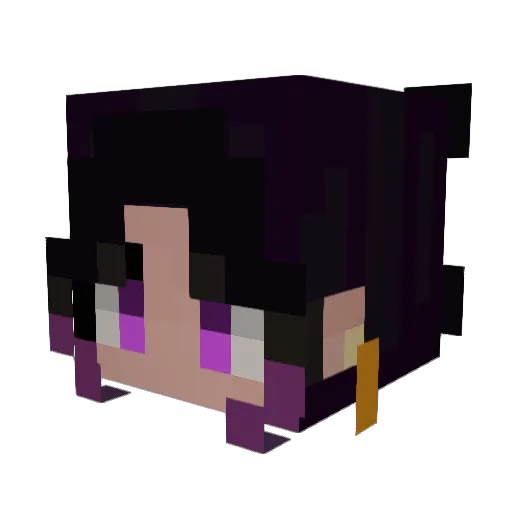 Hapye_ Minecraft avatar head, 3D render