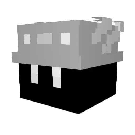 Haqu_SKY Minecraft avatar head, 3D render
