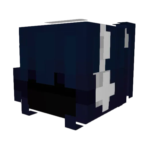Haquza Minecraft avatar head, 3D render