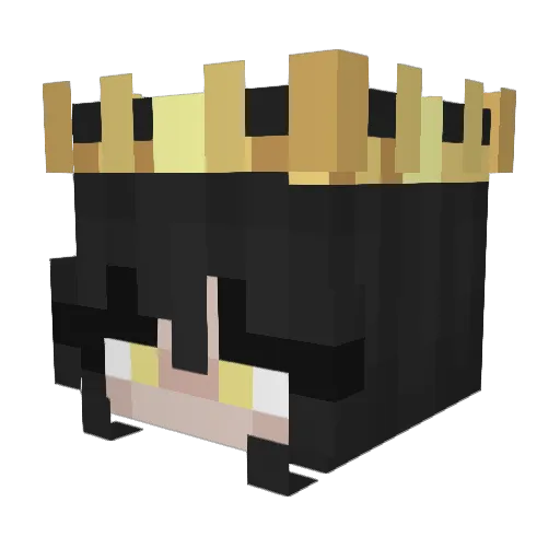 Haradachii Minecraft avatar head, 3D render