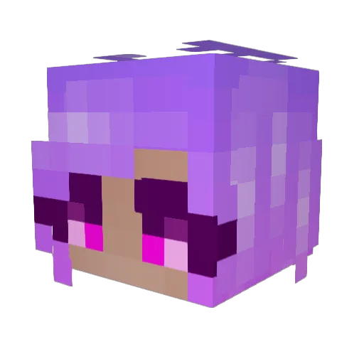 Harado Minecraft avatar head, 3D render
