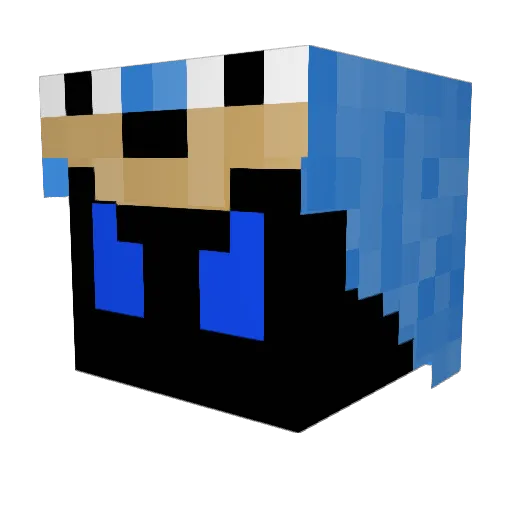 Haradrim0 Minecraft avatar head, 3D render