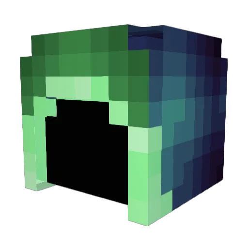 Harakava Minecraft avatar head, 3D render