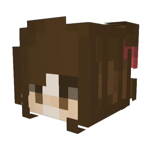 Harakhter Minecraft avatar head, 3D render