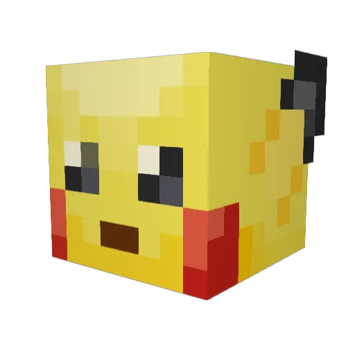 Harakiri20 Minecraft avatar head, 3D render