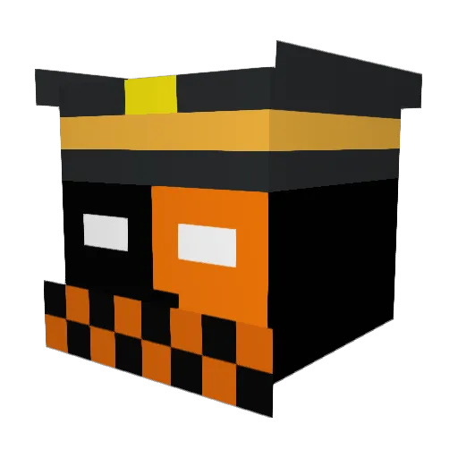 HaraldLeschrrrr Minecraft avatar head, 3D render