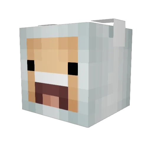 HaraldUlrichs Minecraft avatar head, 3D render