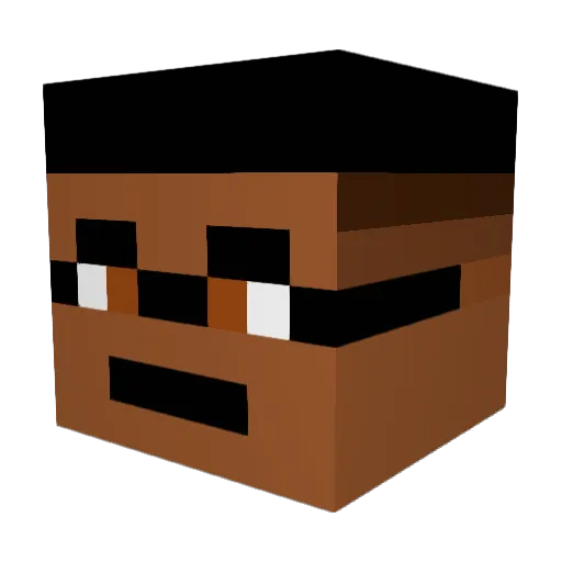 Haraldy Minecraft avatar head, 3D render