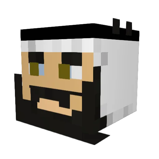 Harambe1212 Minecraft avatar head, 3D render