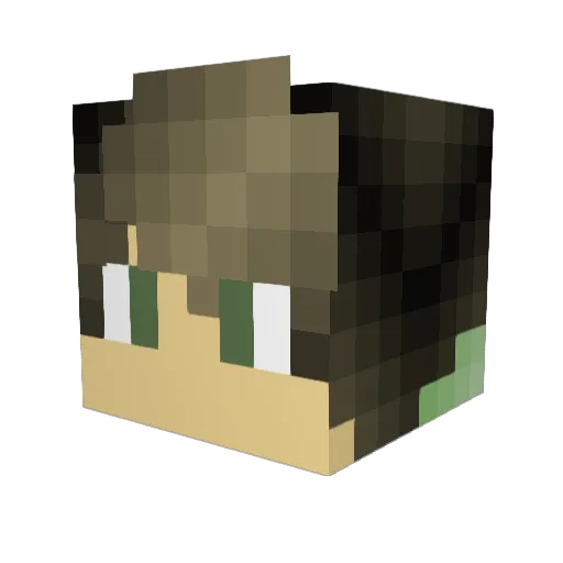 HarambeIsIcy Minecraft avatar head, 3D render
