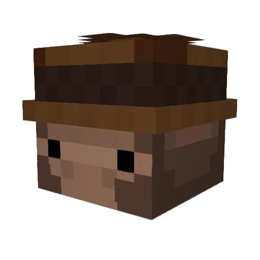 Harambeans Minecraft avatar head, 3D render