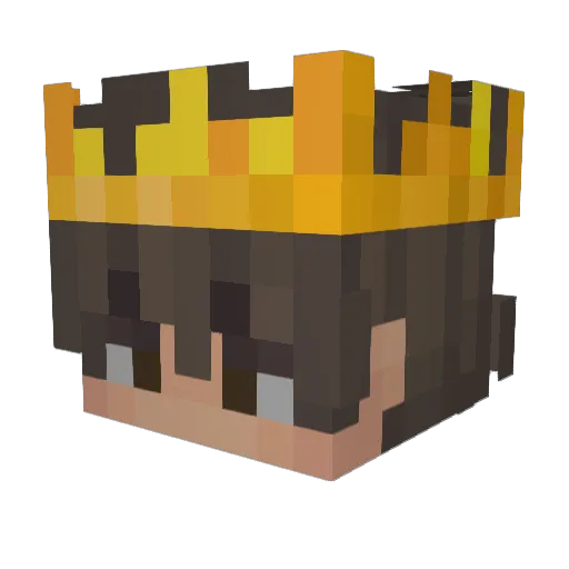 Haratic Minecraft avatar head, 3D render