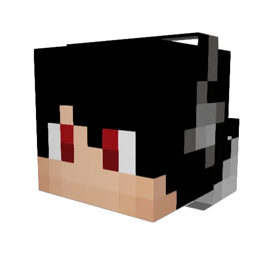 HarazyMusic Minecraft avatar head, 3D render