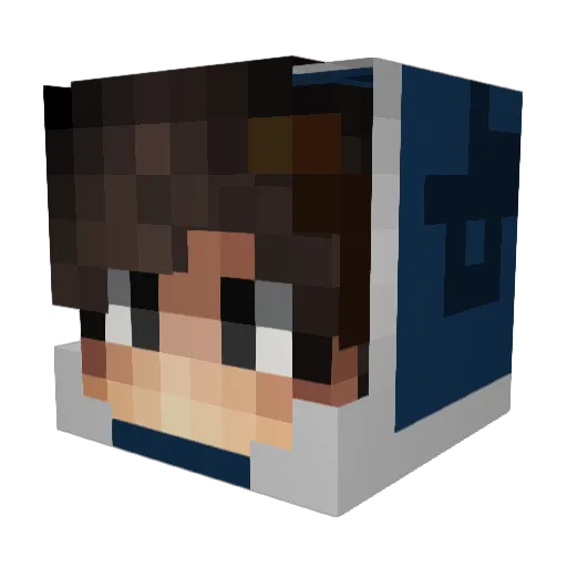 Harb1ngers Minecraft avatar head, 3D render
