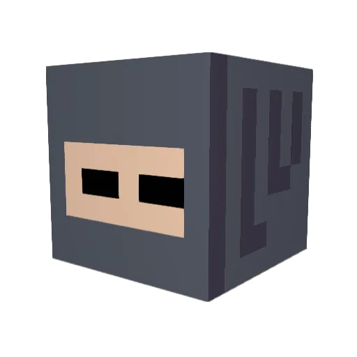 Harbour123 Minecraft avatar head, 3D render