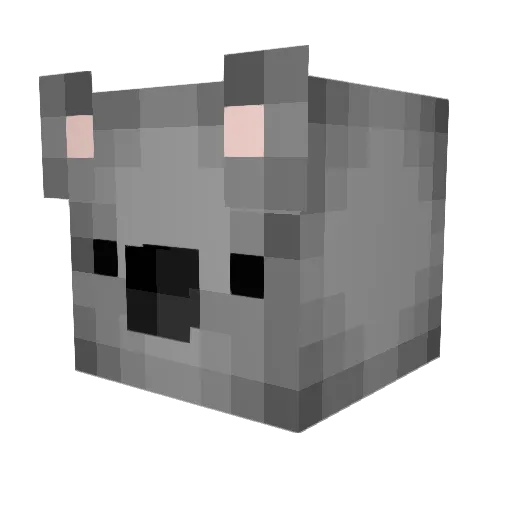 Harbugame Minecraft avatar head, 3D render