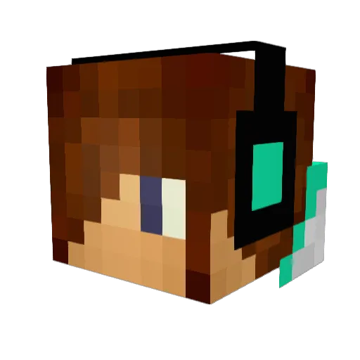 Harby_XD Minecraft avatar head, 3D render