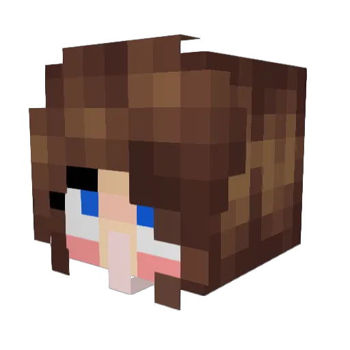 Harcu Minecraft avatar head, 3D render