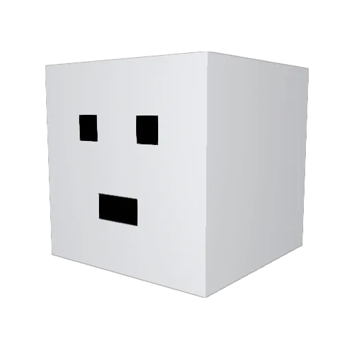 Hard1234567 Minecraft avatar head, 3D render
