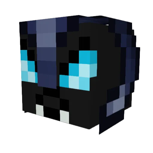 Hard3H Minecraft avatar head, 3D render