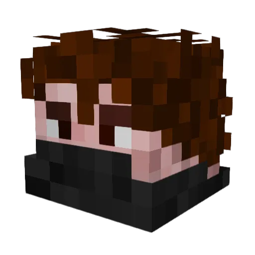 HardBandit Minecraft avatar head, 3D render