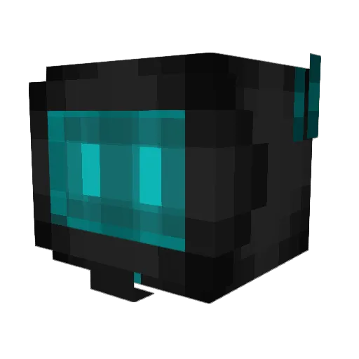 HardBot Minecraft avatar head, 3D render
