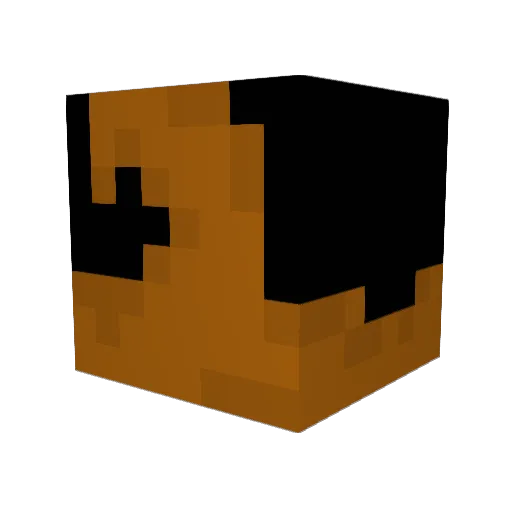 HardCarrot Minecraft avatar head, 3D render