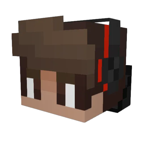 HardCoreCarson Minecraft avatar head, 3D render