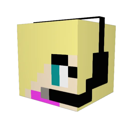 HardCoreTank015 Minecraft avatar head, 3D render