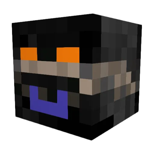 HardHeavy Minecraft avatar head, 3D render