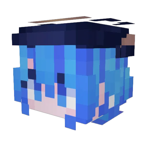 HardIndustry Minecraft avatar head, 3D render
