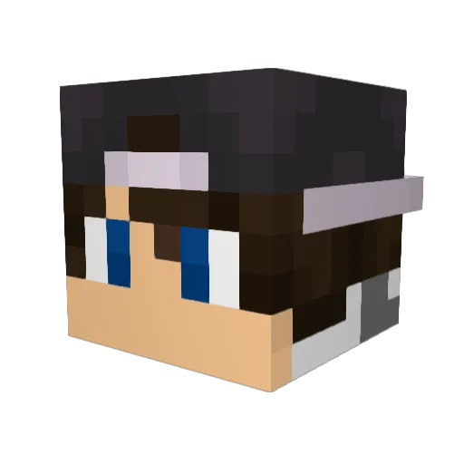 HardKxre Minecraft avatar head, 3D render
